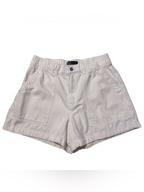 Gap Medium White Pullon Shorts Beach Travel Elastic Waist Pockets Boho Festival